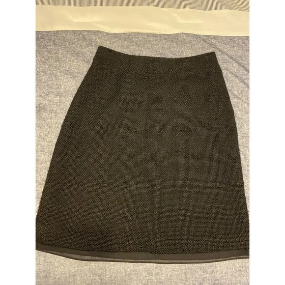 Banana Republic black tweed Pencil skirt - womens- size 4 petite- new with tags - Picture 1 of 7